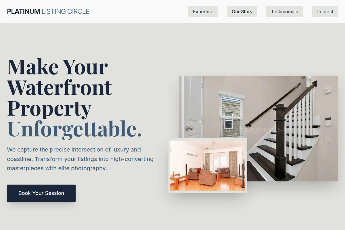 Waterfront Real Estate Photo