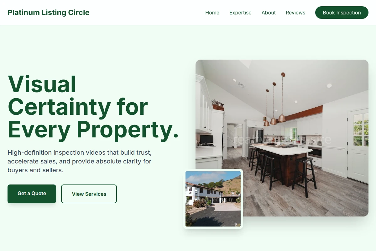 Inspection Real Estate Video